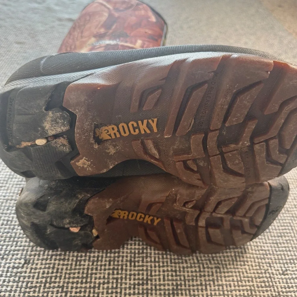 Rocky MudSo Mens 7 Realtree AP Camo 800g Thinsulate Hunting Boots FQ0007248